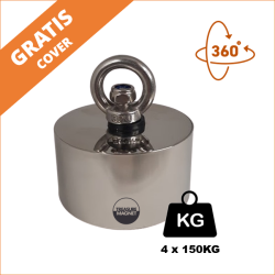 Fiskemagnet | Magnetfiskeri | 360 graders magnet - 600KG fiskemagnet