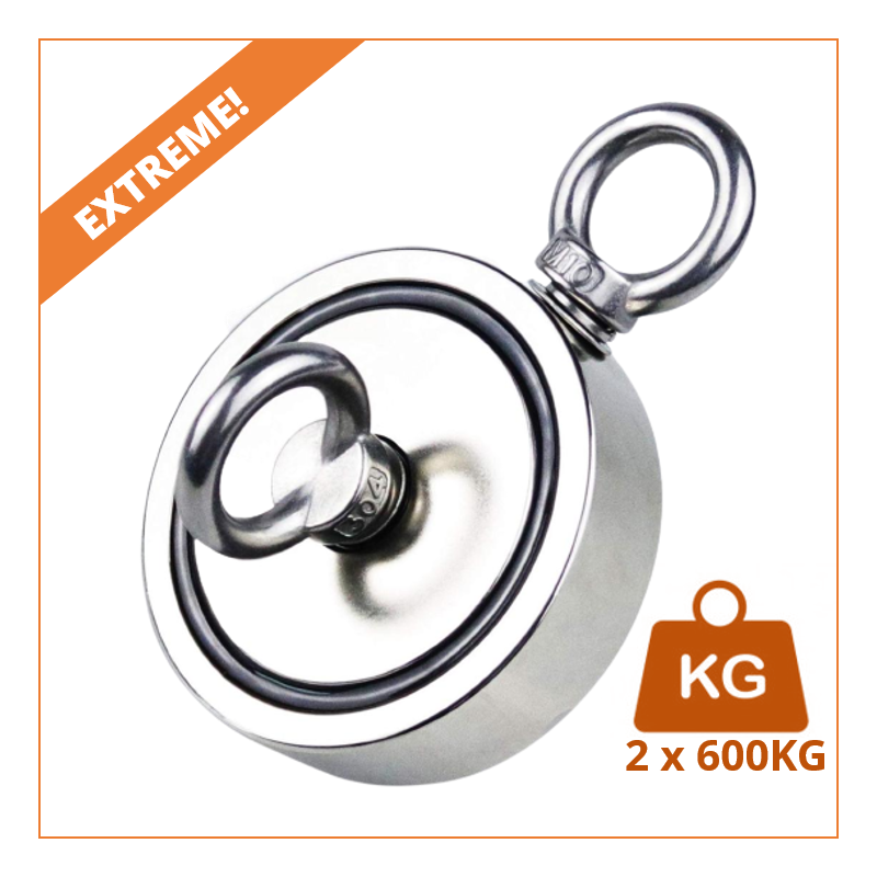 Fiskemagnet | Magnetfiskeri. 1200KG Fiskemagnet fra Treasuremanget.