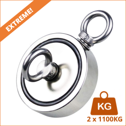 Fiskemagnet | Magnetfiskeri. 2200KG Fiskemagnet fra Treasurehunter.