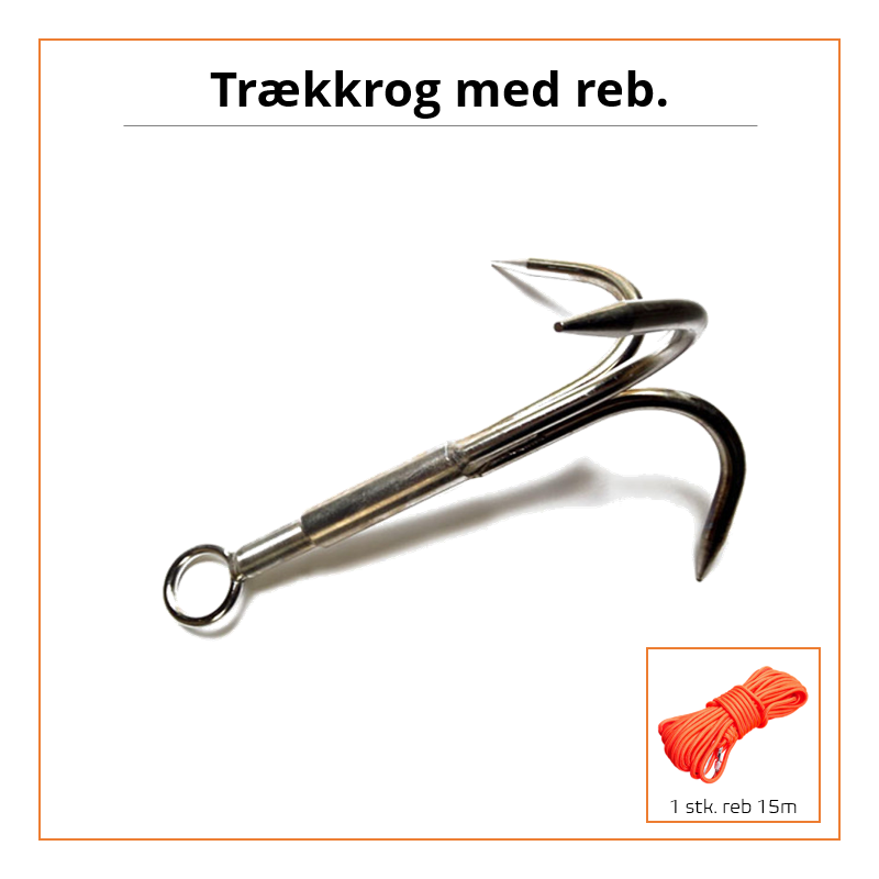 Trækkrog til magnetfiskeri