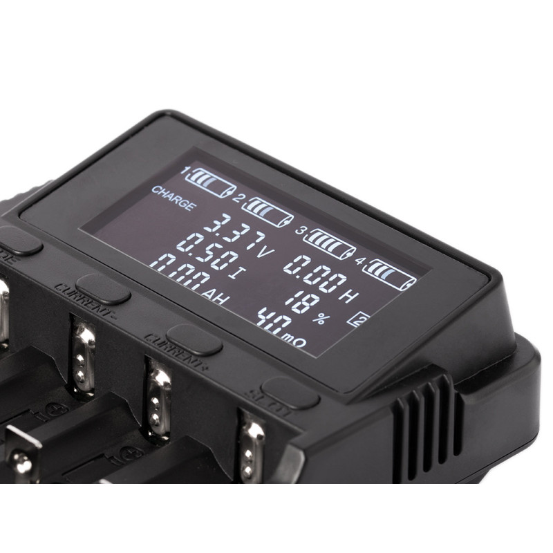 KeepPower L4 Oplader til 18650 & 26650 batterier