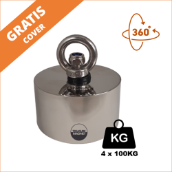 Fiskemagnet | Magnetfiskeri | 360 graders magnet - 400KG fiskemagnet