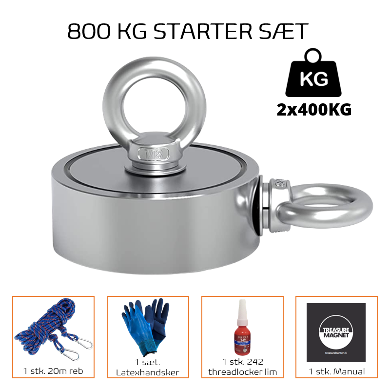 Fiskemagnet | Magnetfiskeri. 800KG Fiskemagnet fra Treasuremanget.