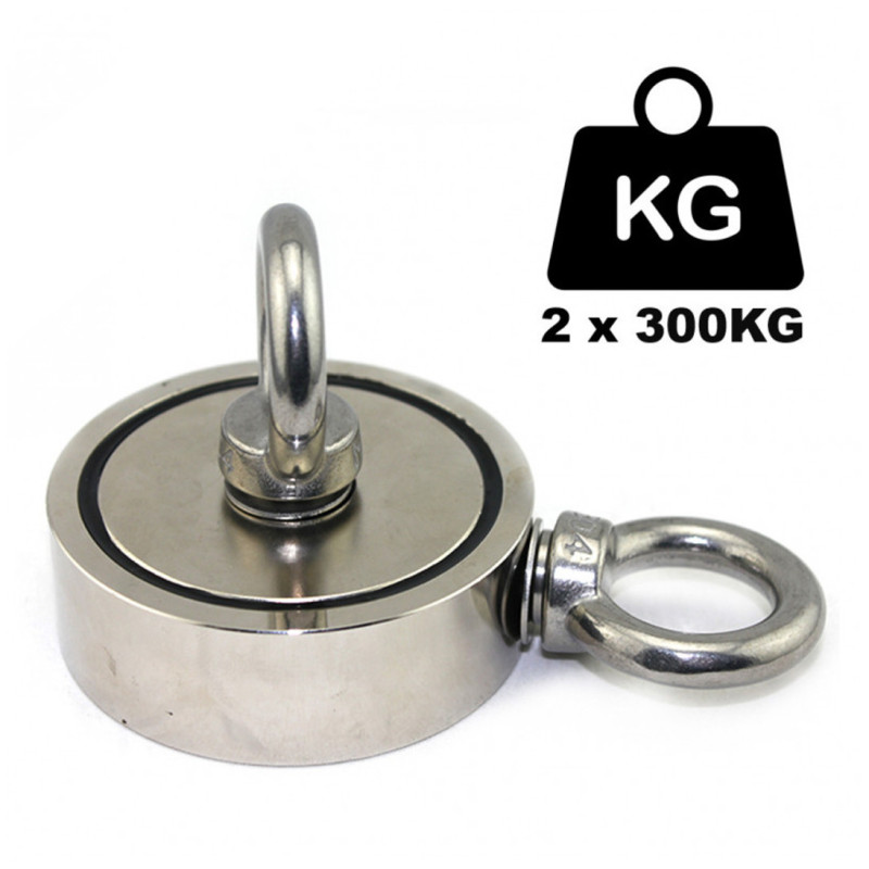 Fiskemagnet til magnetfiskeri - Begyndersæt - 600KG