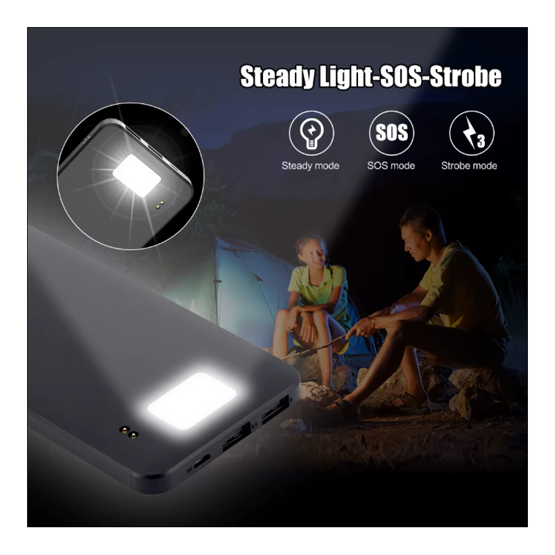Globuz - Powerbank med solceller 10.000mAh