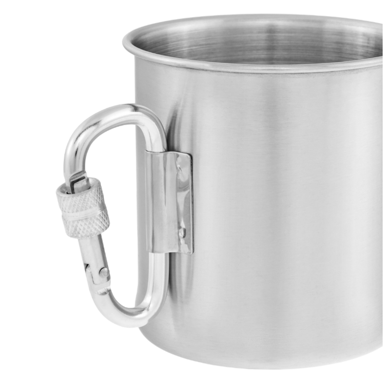 Mil-Tec 250 ml krus i rustfrit stål - Treasurehunter.dk