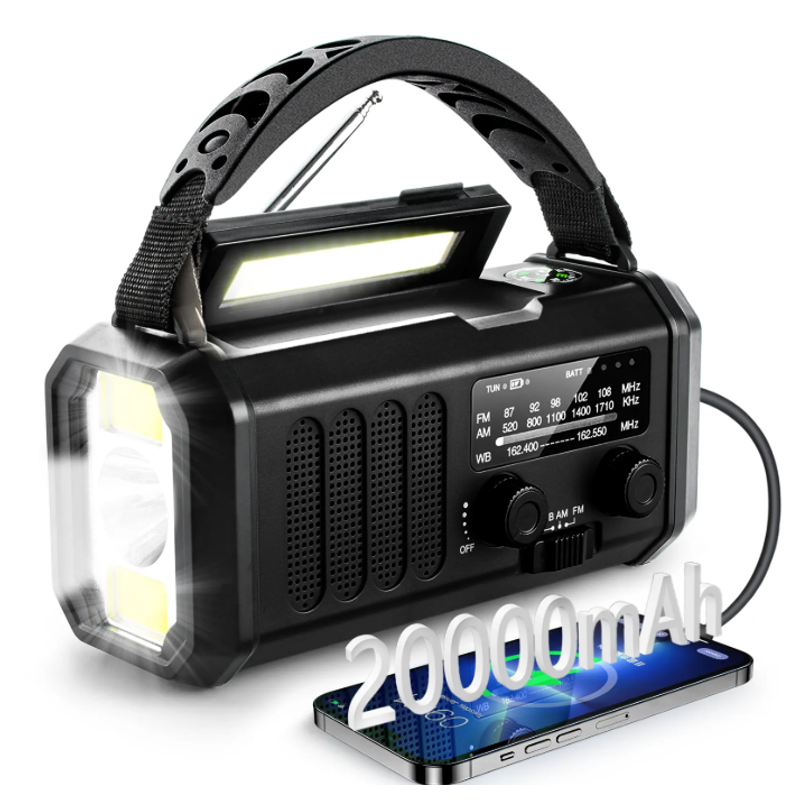 Globuz - Nødradio m/ Powerbank 20.000mAh