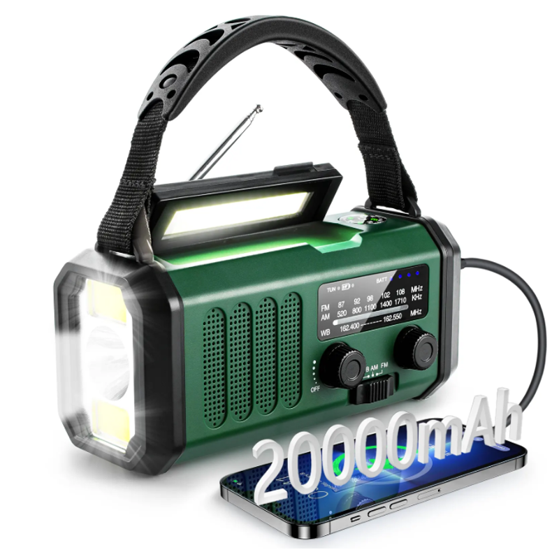 Globuz - Nødradio m/ Powerbank 20.000mAh