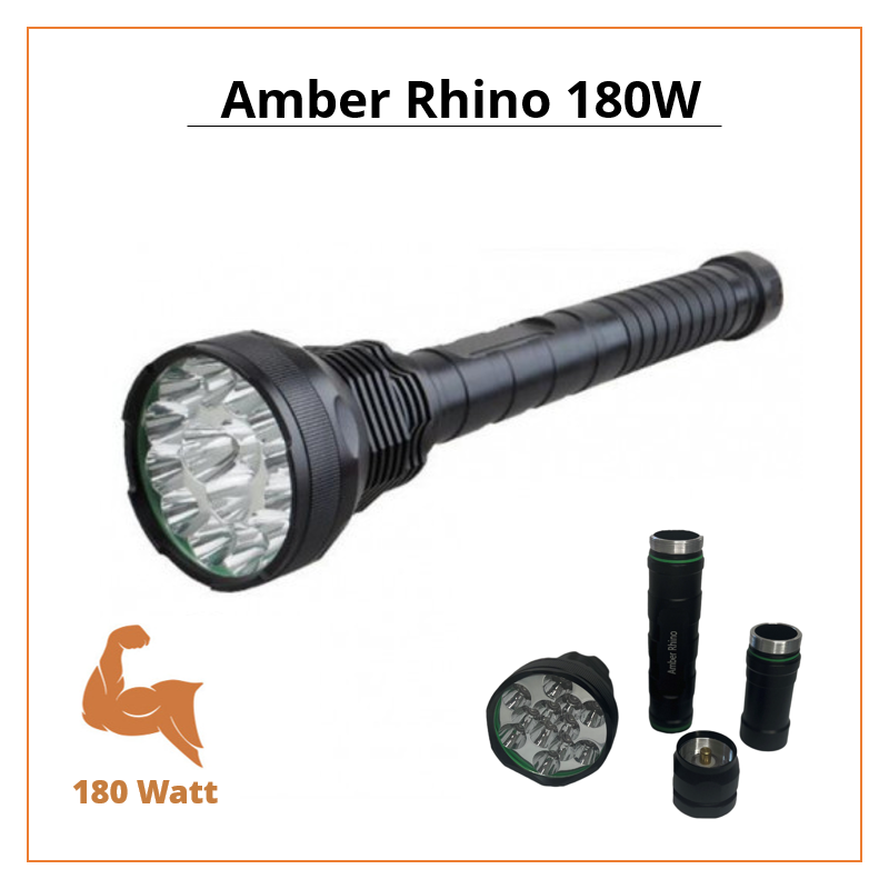 Kraftigste Ravlygte | DKs kraftigste ravlygte | Amber Rhino Pro 180W