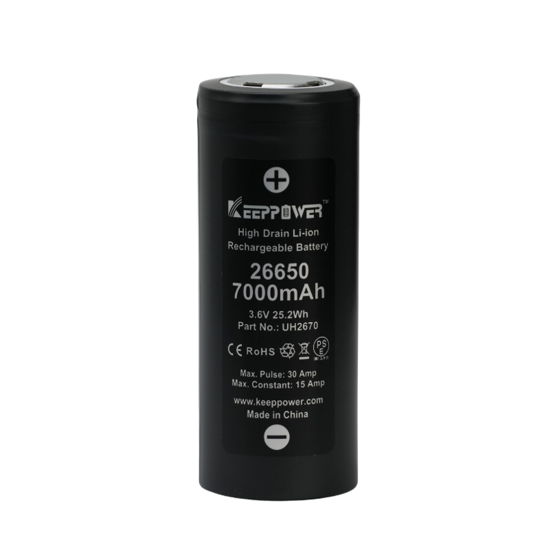 KeepPower UH2670 26650batteri med 7000 mAh kapacitet