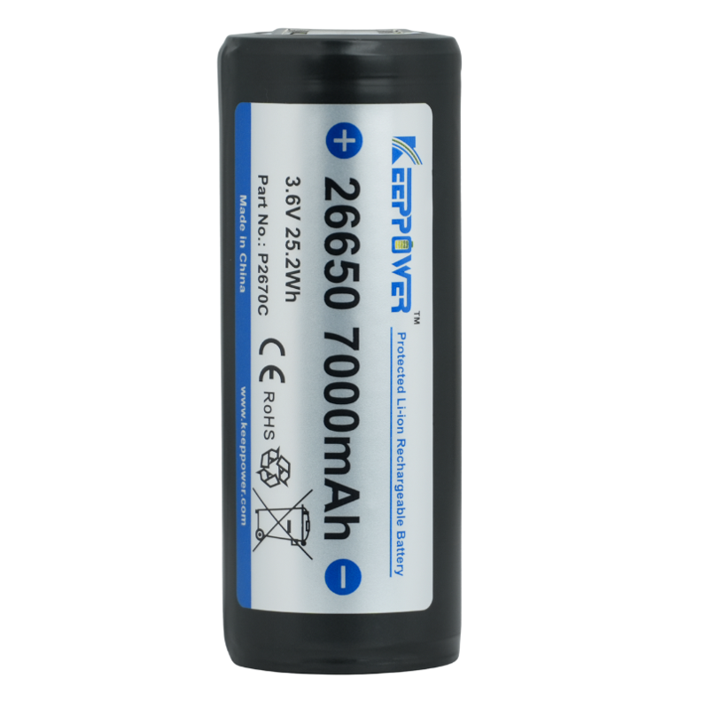 7000 mAh 26650 batteri fra KeepPower