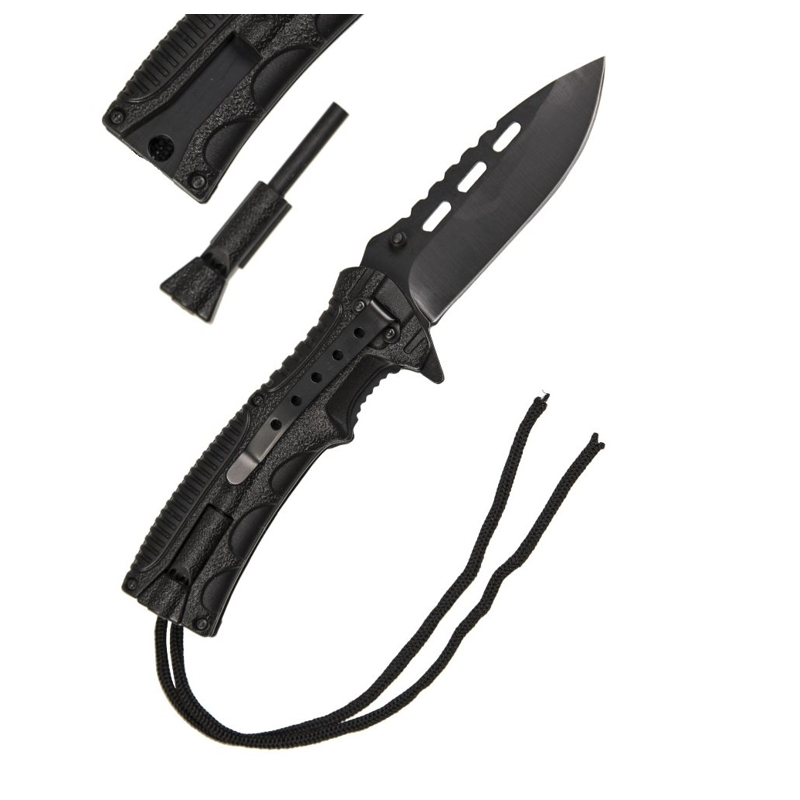 MIL-TEC - Survival foldekniv m/ tændstål